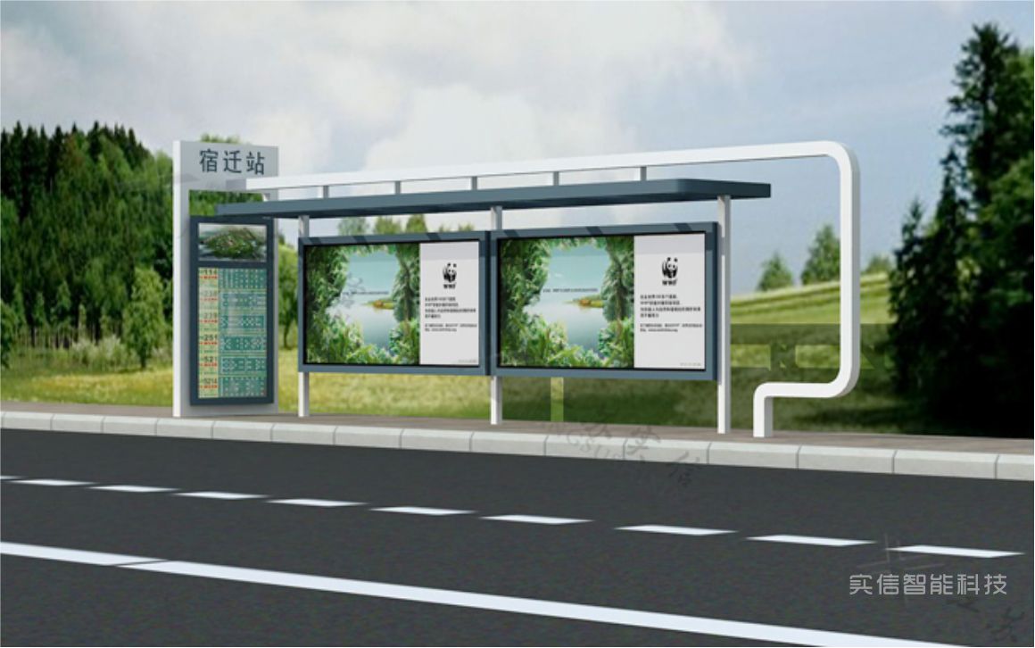 宿州市产品选型参考：仿古候车亭公交候车亭、城市候车亭产品外观图